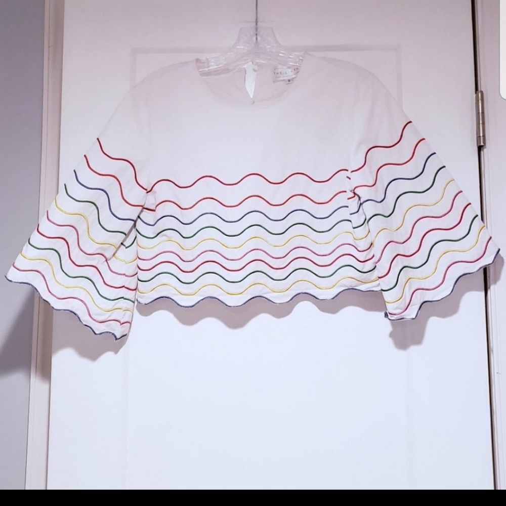 PRIDE Crop Top with Bell Sleeves